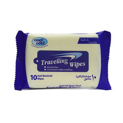 Cool & Cool Antibacterial Traveling Skin Wipes 10 wipes