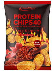 PROTEIN CHIPS 40HOT CHILLI 50 GM IRONMAXX