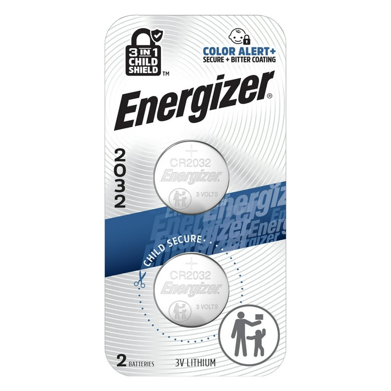 Energizer 2032 3V Lithium Coin Batteries  2's