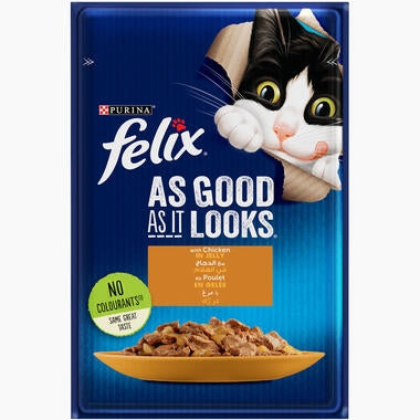 Purina Felix Wet Food With Chicken In Jelly For Kittens 85g