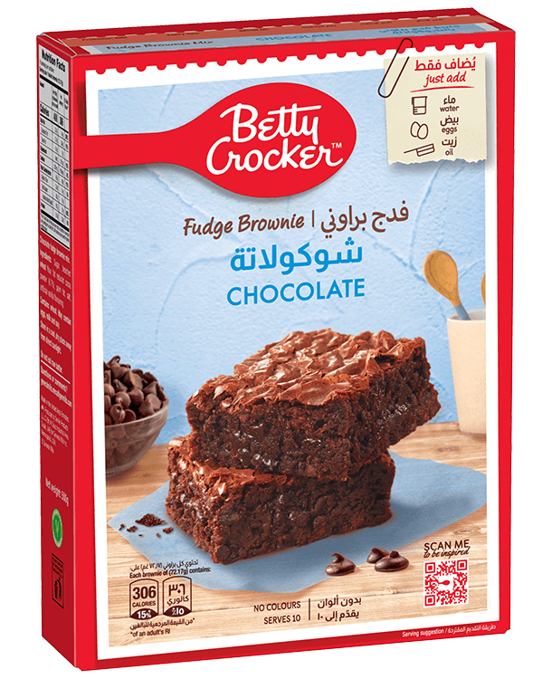 BETTY CROCKER FUDGE BROWNIE CHOCOLATE 500GM