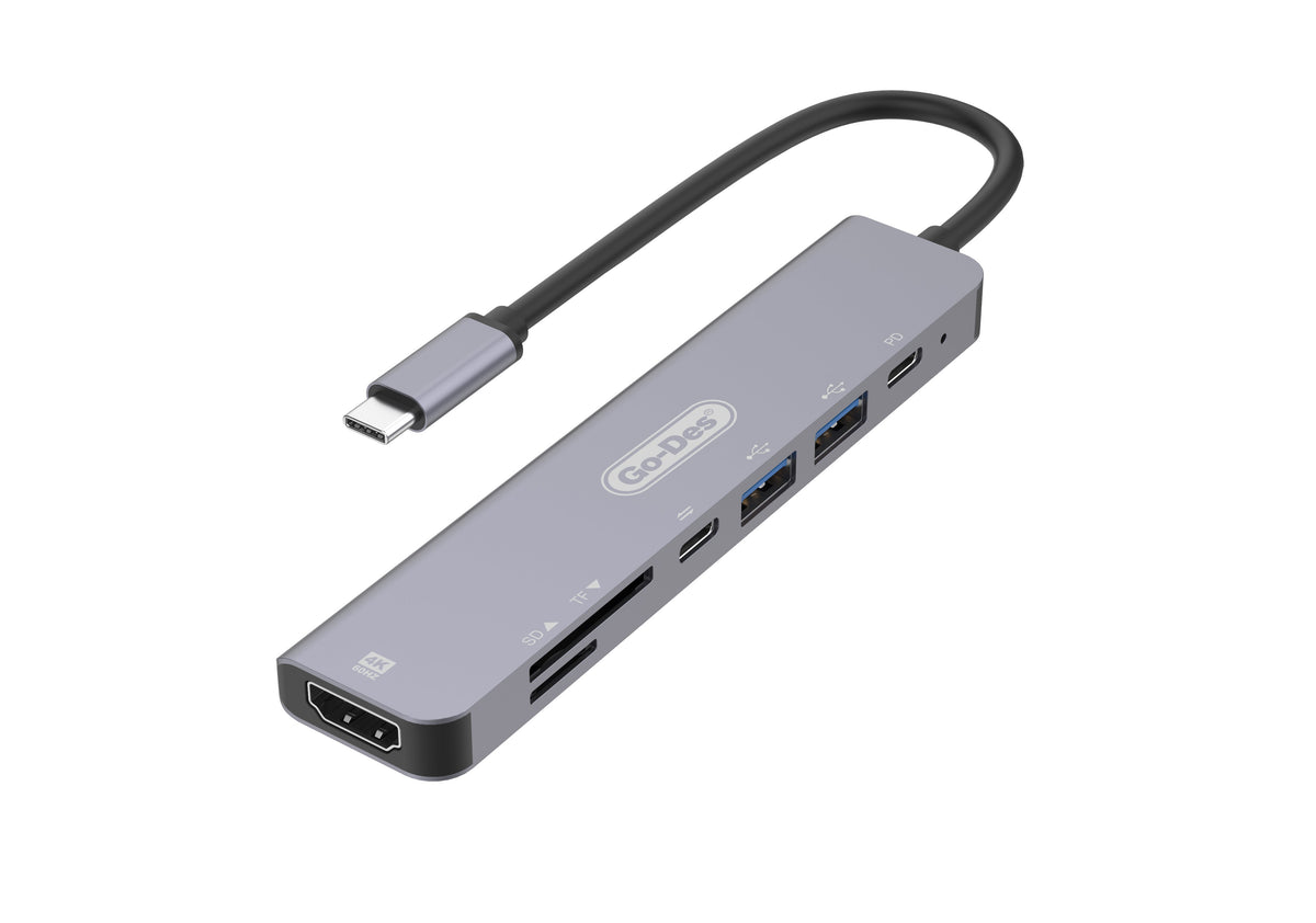 GO-DES 7 IN 1ADAPTER USB-C TO HDTV