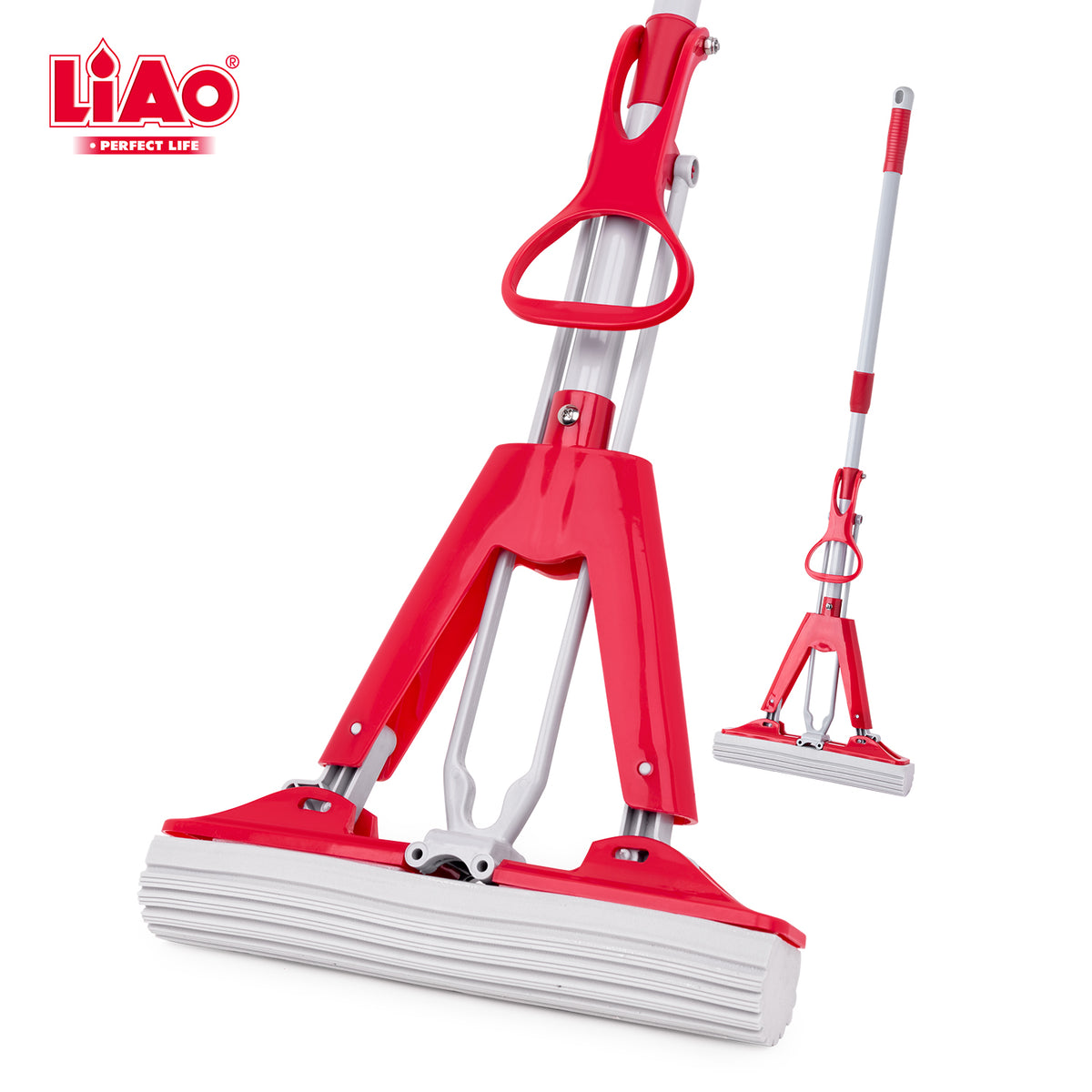 LIAO PVA 27cm Magic Mop with Replaceable Head & Aluminum Handle