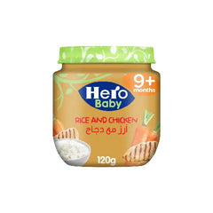 HERO BABY RICE AND CHICKEN 120GM