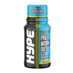 Hype Xtreme Pre-Workout Drink Blue Raspberry Flavor  60 ML