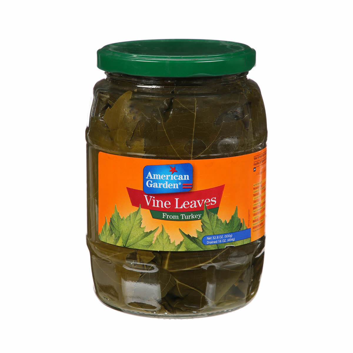 AMERICAN GARDEN VINE LEAVES 454G