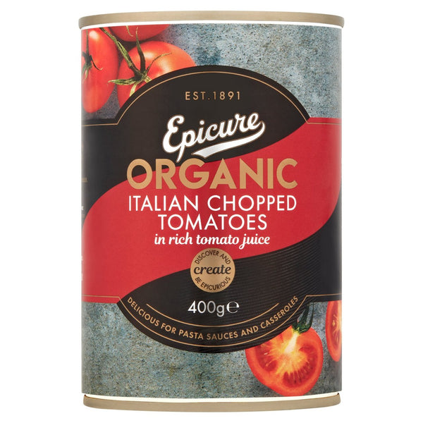 Epicure Italian Chopped Tomatoes With Basil In Rich Tomato Juice 400gm