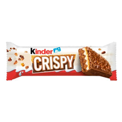 Kinder Crispy Milk Chocolate Coated Wafer, Milk, Cocoa & Hazelnuts 34Gr