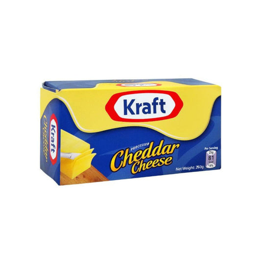 KRAFT CHDR CHEESE PCKTS 250G