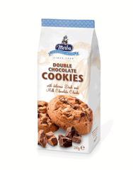 Merba Patisserie Double Chocolate Cookies With Milk Chocolate Chunks 200gm
