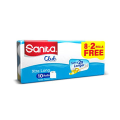 SANITA EXTRA LONG 10 ROLLS 8+2