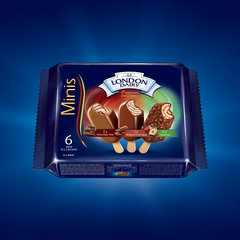 LONDON DAIRY MINIS CHOCO,BELGIAN CHOC,HAZELNUT 60ML