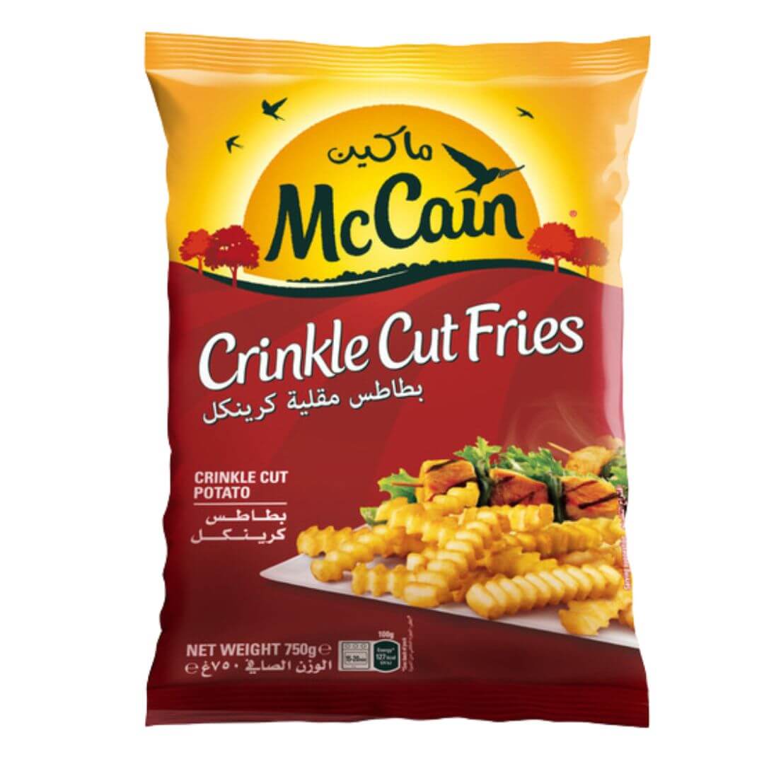 McCain Frozen Crinkle Cut Potato Fries 750gm