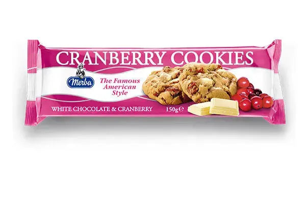 Merba White Chocolate Cranberry Cookies 150gm
