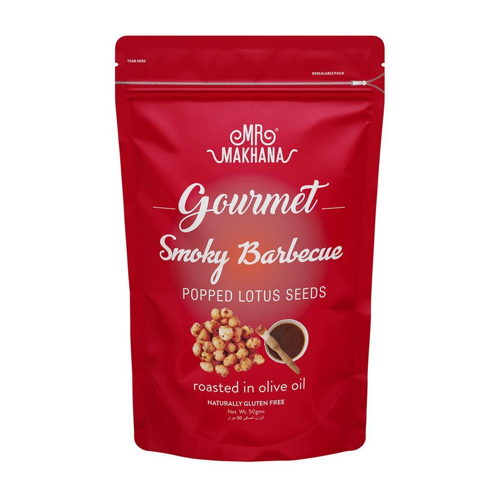 MR MAKHANA GOURMET SMOKY BARBECUE 50GMS
