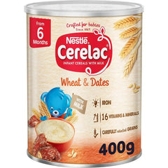 Cerelac Infant Cereals with Wheat, Dates & Milk (6+ Months) 400g