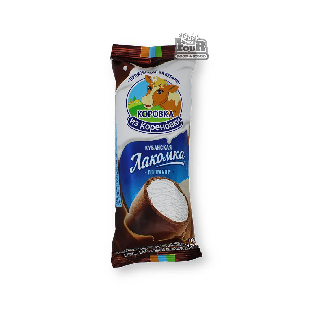 Korenovka Vanilla Plombir Ice Cream Coated with Chocolate 90GM