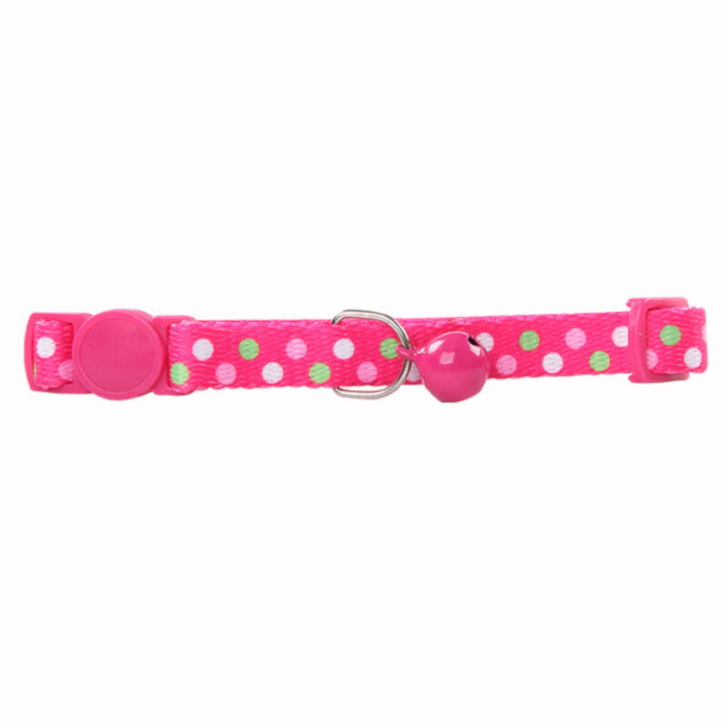 Pawise Polka Dots Cat Collar - Pink