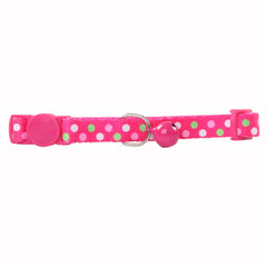Pawise Polka Dots Cat Collar - Pink