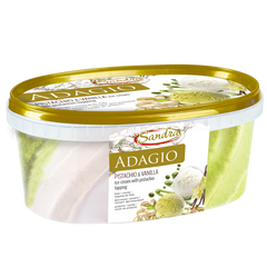 Sandra Adagio Pistachio & Vanilla Ice Cream With Pistachio Toppings