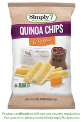 SIMPLY7 CHIPS QUINOA CHEDDAR 2.8 OZ
