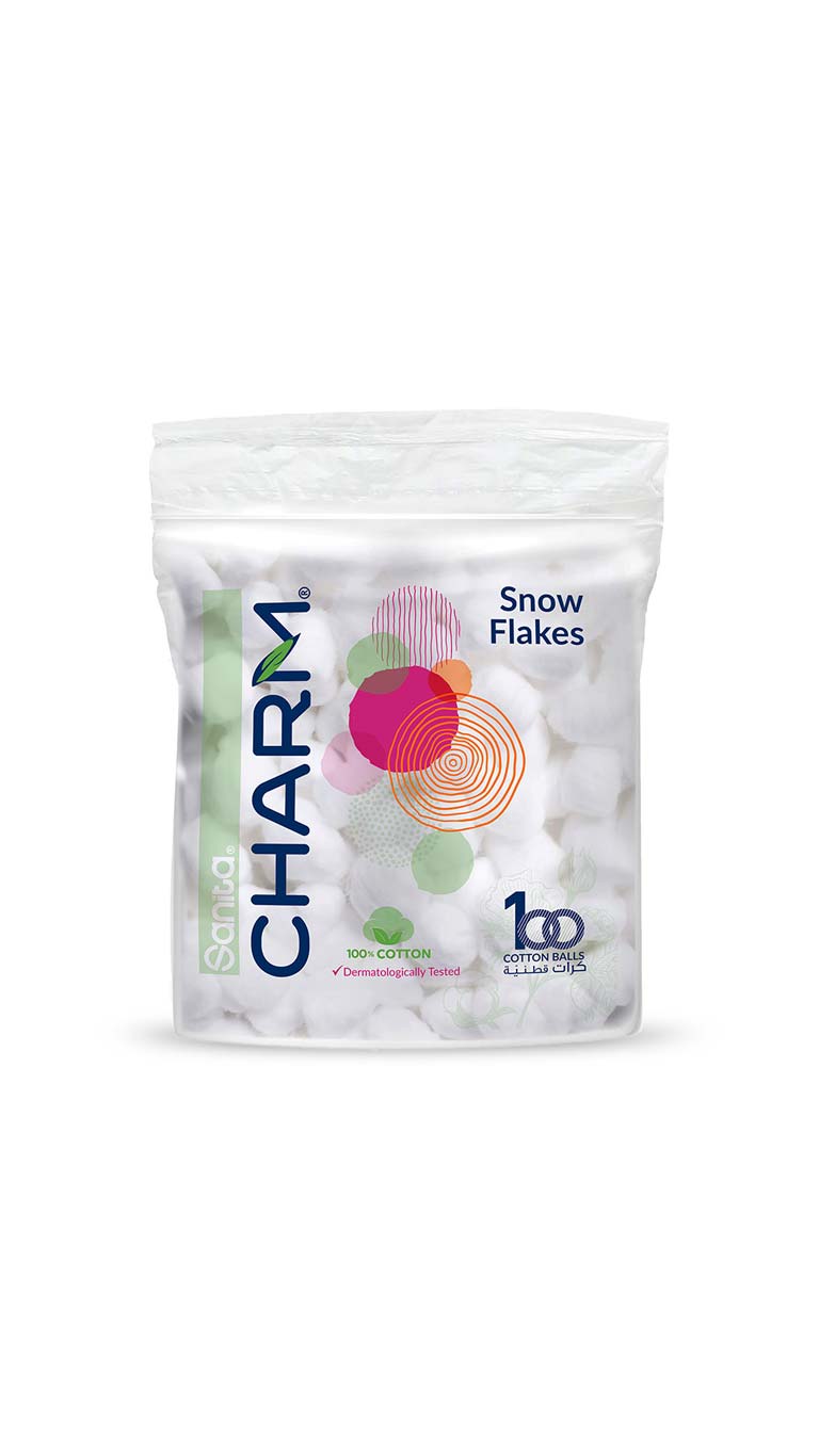 SANITA CHARM SNOW FLAKES 100BALLS