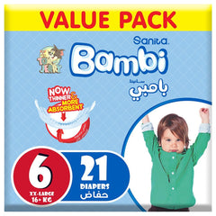 Sanita Bambi xx-Large 16+6kg 21 Diapers