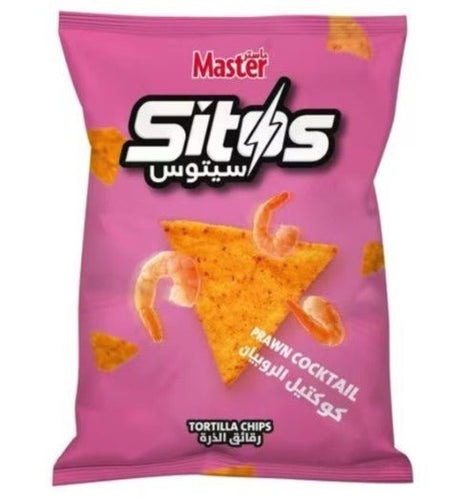 Master Sitos Prawn Cocktail Tortilla Chips 150 GR