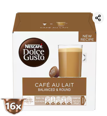 Nescafe Dolce Gusto Cafe Au Lait Balance&round 160gm