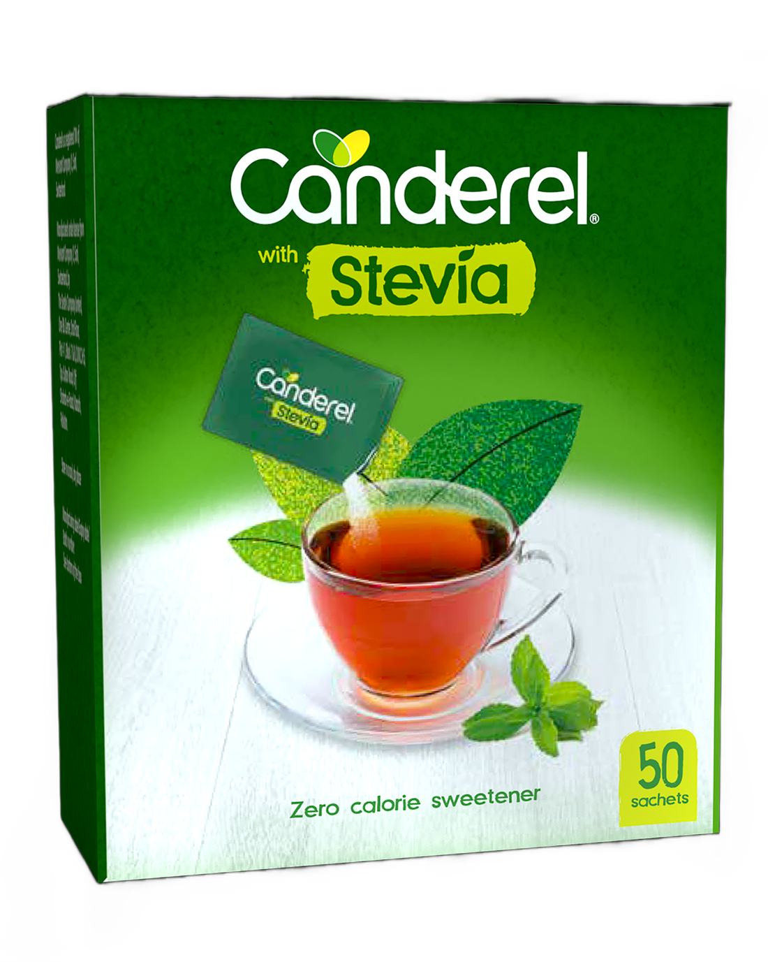 Canderel Low Calorie Sweetener Sachets with Stevia