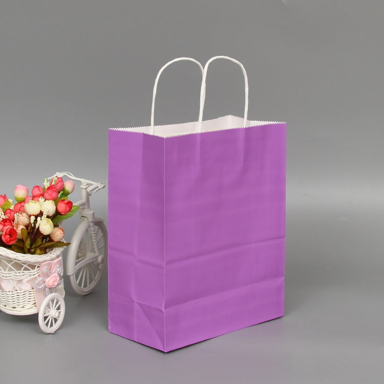 Pink Paper Gift Bag With Tag (42x31x12cm)