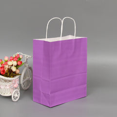Pink Paper Gift Bag With Tag (42x31x12cm)