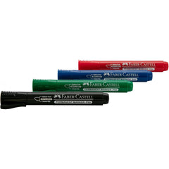 Faber-Castell P50 Red Ink Chisel Tip Refillable Permanent Marker