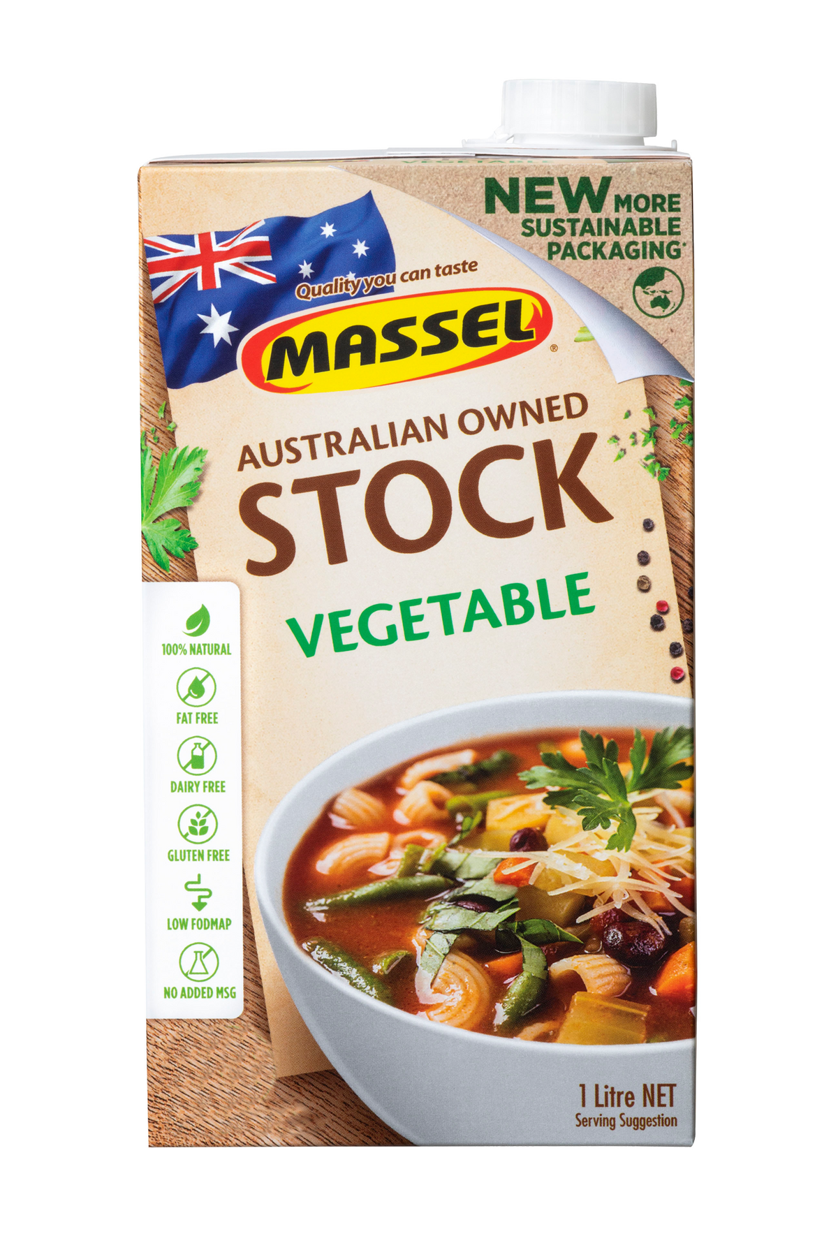 MASSEL AUSTRALIAN OWNED STOCK 1LTR VEGETABLE