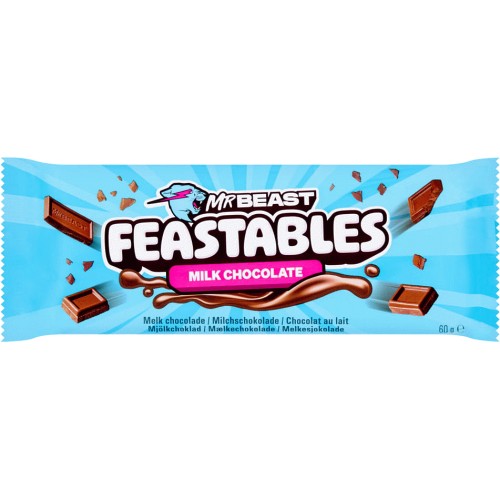 Feastables Mr Beast Milk Chocolate Bar With Puffed Rice
