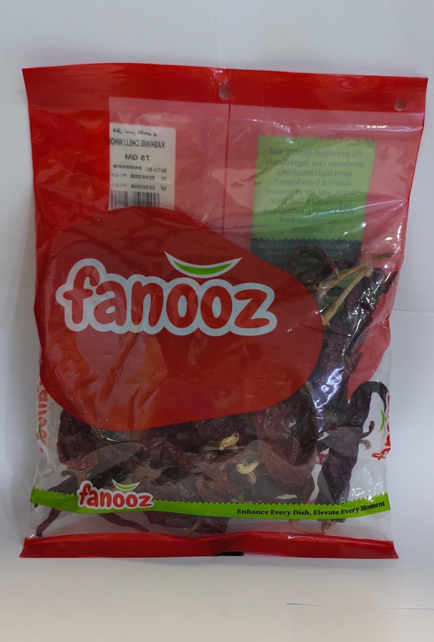 FANOOZ KASHMIRI CHILLI WHOLE 75GM