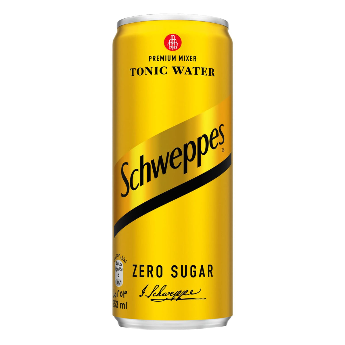 Schweppes Zero Sugar Tonic Water 253ml