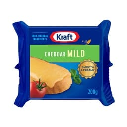 LFX MILD CHEDDAR CHEESE 200GM