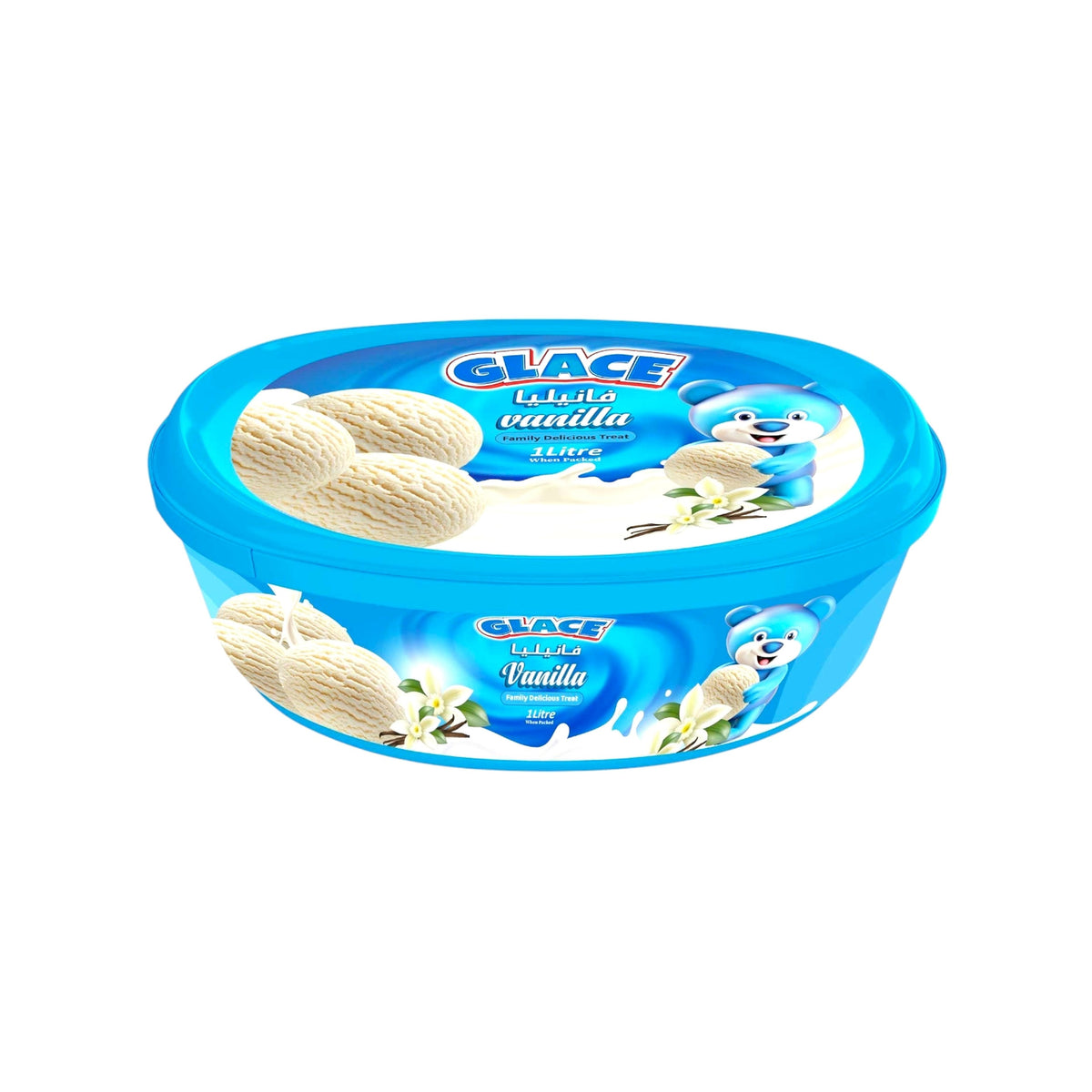 Glace Vanilla Ice Cream 1 LTR