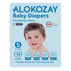 Alokozay Baby Diapers Size 5 (12-17kg) 14's