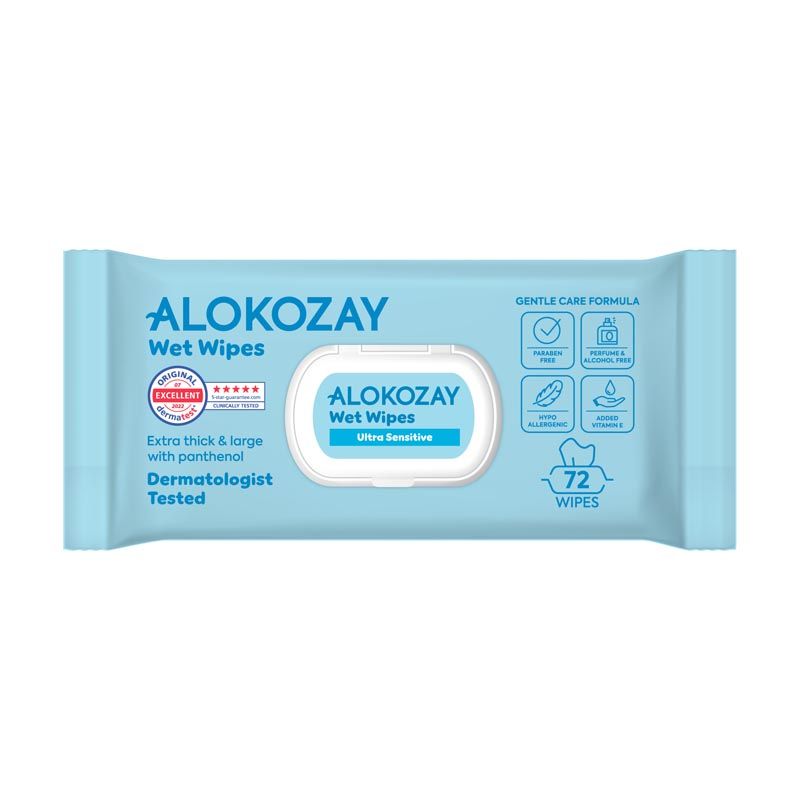 alokozay baby wipes ultra sensitive 72's
