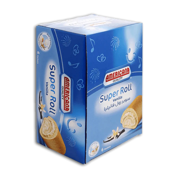 AMC CAKES SUPER ROLL VANILLA 8X60G 5+1F