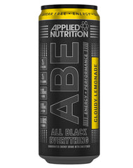 Applied Nutrition All Black Everything Carbonated Energy Drink Cloudy Lemonade Flavor - sugar free