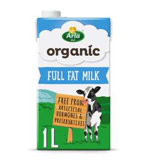 ARLA ORGANIC F/F MILK 1 LTR