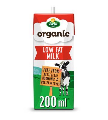 ARLA ORGANIC LF MILK 200ML
