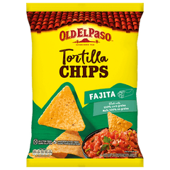 Old El Paso Crunchy Fajitas Tortilla Chips 185g