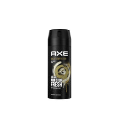Axe Gold Temptation 48H Deodorant Spray Gold Amber Scent for Men 150ml