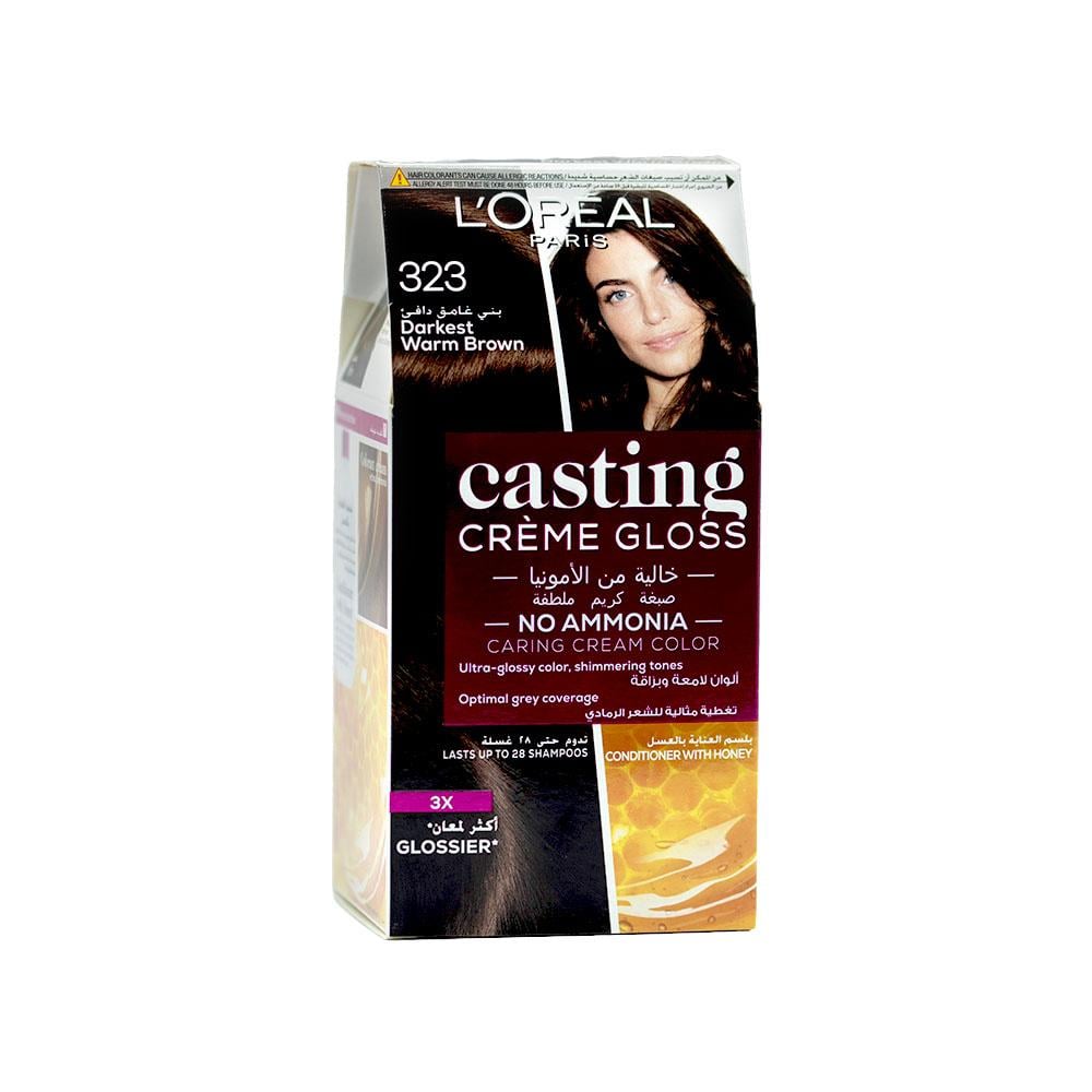 L'oreal Casting Gloss 323 Darkest Warm Brown