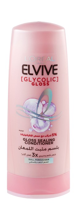 L??real Elvive Gloss Sealing Conditioner With Glycolic Acid For Dull & Porous Hair - Animal Testing Free