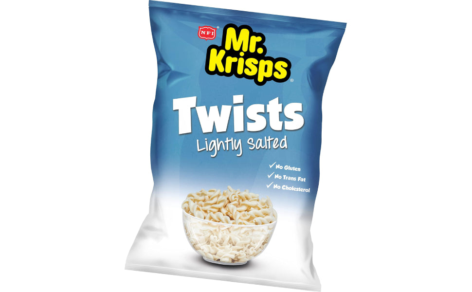 Mr. Krisps Twist Lightly Salted Potato Chips 80gm